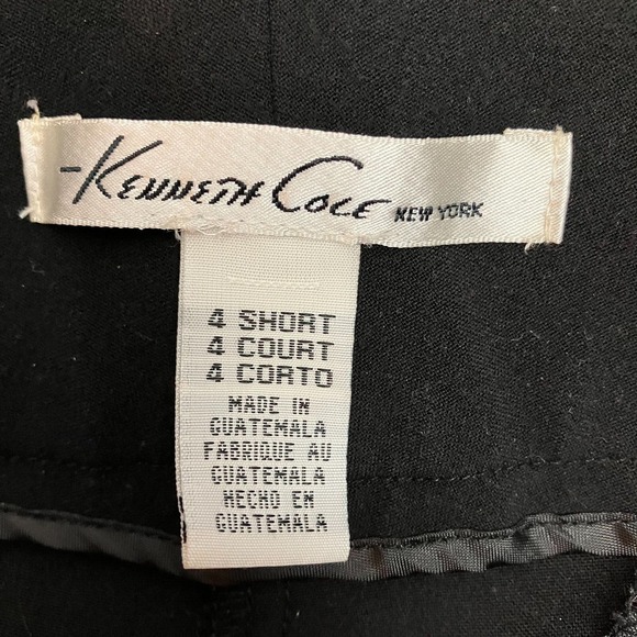 Kenneth Cole New York Womens Black Dress Pants Stretch Size 4 Short 29" inseam - Picture 3 of 7